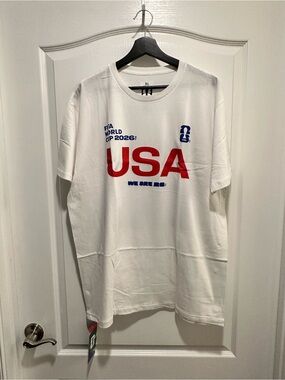 FIFA World Cup 2026 Authentic USA White Red Blue T-Shirt, Size XL - NWT